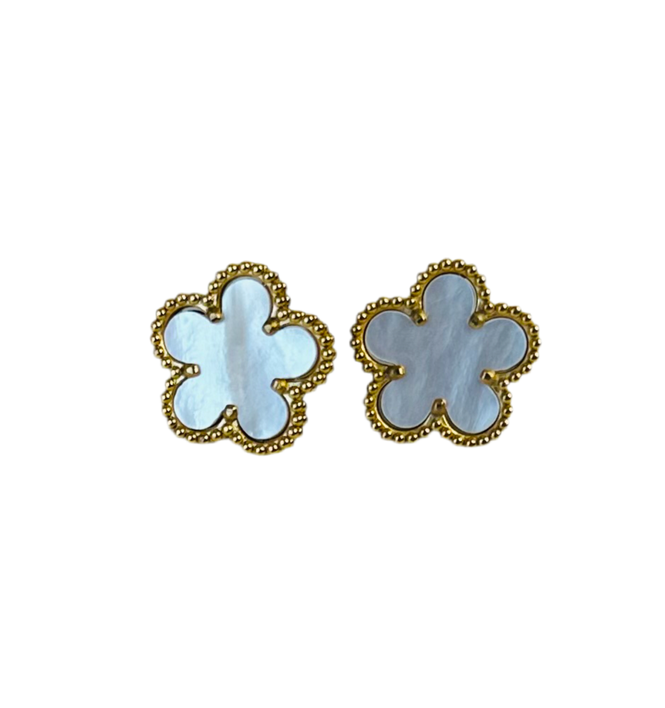 Boucles d’oreilles Marguerite en Acier